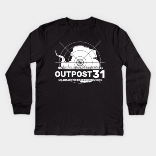 Outpost 31 Antarctic Research Division Kids Long Sleeve T-Shirt